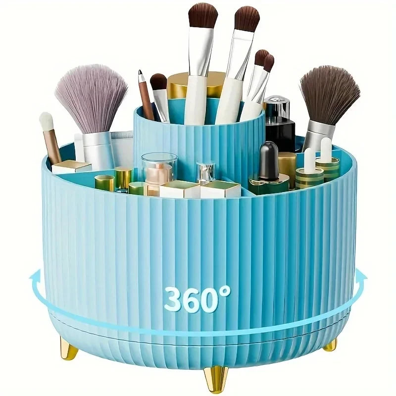 GlowVault™ Rotating Vanity Organizer