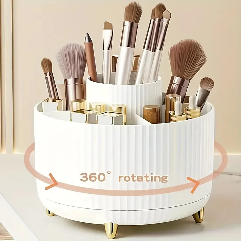 GlowVault™ Rotating Vanity Organizer
