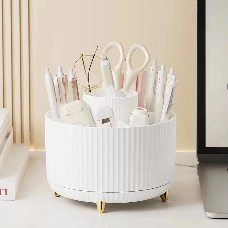 GlowVault™ Rotating Vanity Organizer