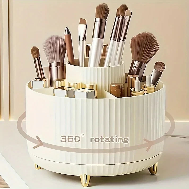 GlowVault™ Rotating Vanity Organizer