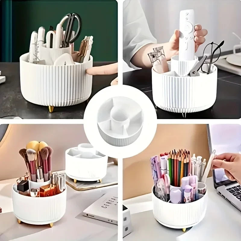 GlowVault™ Rotating Vanity Organizer